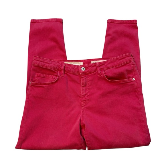 Pilcro & The Letterpress Mid Rise Skinny Stet Pink Jeans, Sz 32 - Picture 7 of 15